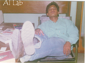 Sambit in AI Lab